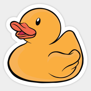 Cute Rubber Ducky Yellow Duck Squeaky Duck Sticker